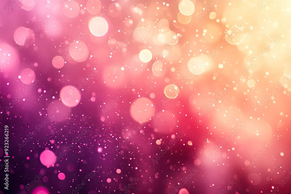 Aufkleber abstract bokeh background with pink and gold tones. perfect for adding a festive touch to your desig