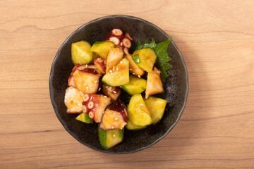 真蛸ときゅうりのコチュジャン和え