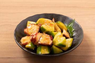 真蛸ときゅうりのコチュジャン和え