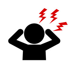 Angry person icon. Anger icon. Vector.