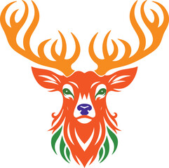 deer head vector