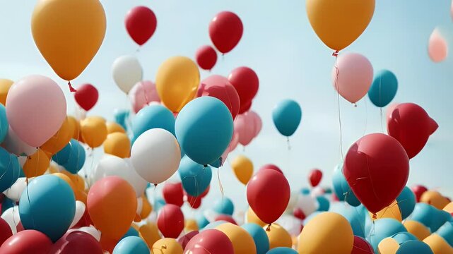 ballons 3d white isolated hot air balloon ballooning basket mid-air fly striped group blue moving activity vehicle levitation travel red transportation extreme