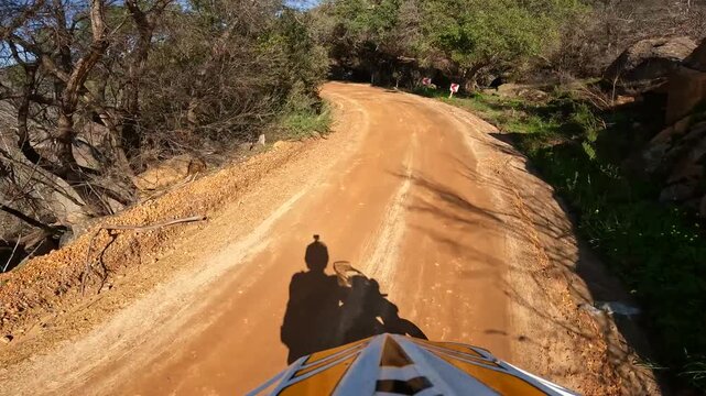 Onboard Motorcycle footage filmed at Paarl Mountain Reserve in Cape Town South Africa.