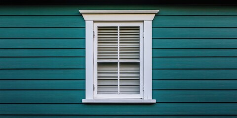 Fototapeta premium Greenhouse with white window and shutters