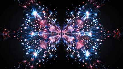 Abstract Butterfly with Light and Sparkle