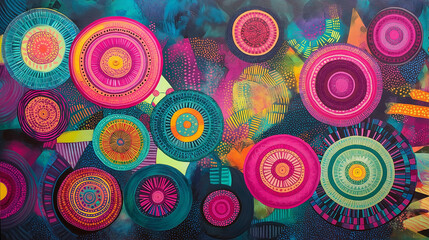 abstract background with circles