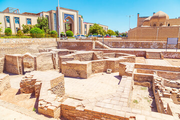 Ancient streets of the old city of Bukhara.