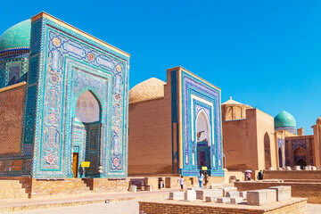 The ensemble of mausoleums Shahi-Zinda. Samarkand, Uzbekistan.