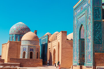 The ensemble of mausoleums Shahi-Zinda. Samarkand, Uzbekistan.