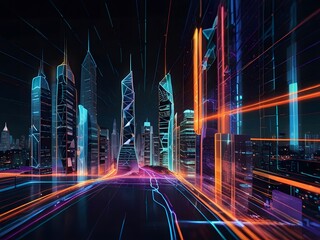 Vibrant Illustration of Online Interfaces: Social Media, Fintech, E-commerce, Influencers – Dynamic Digital Stream of Platforms Showcasing Modern Technology, Connectivity, and Online Interaction
