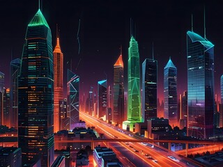 Vibrant Illustration of Online Interfaces: Social Media, Fintech, E-commerce, Influencers – Dynamic Digital Stream of Platforms Showcasing Modern Technology, Connectivity, and Online Interaction