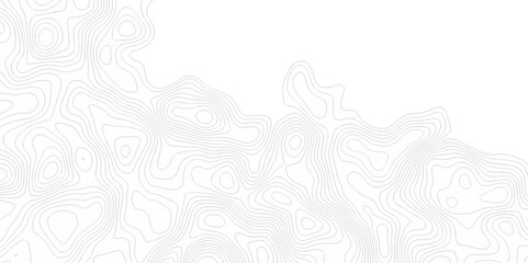 Abstract pattern with lines. Abstract sea map geographic contour map and topographic contours map background. Abstract white pattern topography vector background. Topographic line map background.