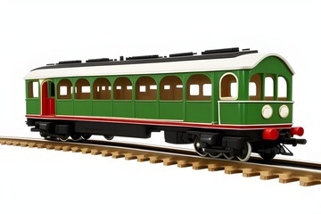 Obraz premium vintage, antique, toy, train, retro, electric, engine, car, classic, collectible, nostalgic, model, locomotive, railway, steam, diesel, tinplate, miniature, windup, clockwork, craftsmanship, historic