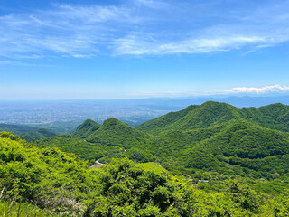 Obraz premium 榛名山から見下ろす風景