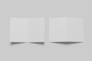 A4 Bifold Brochure Blank Mockup