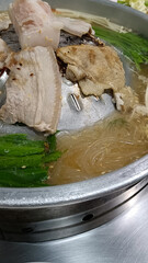 Thai food called Moo kra ta.