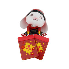 3d render chinese new year illustration