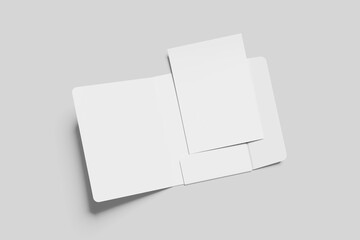 A4 Folder Blank Mockup