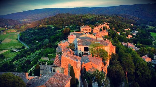 Provence - Menerbes at sunset