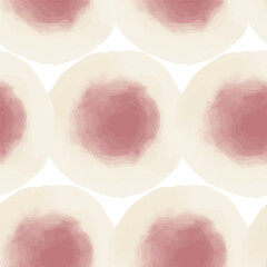 Watercolor abstract circles. Seamless pattern. Simple surface design.