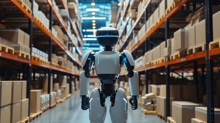 Warehouse Operations: Robot Inventory Management Using Tablet