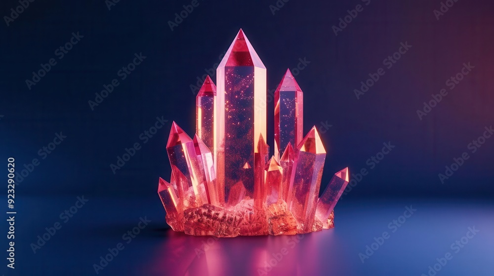 Poster twinkling crystal patterns in a communication device, bright device design