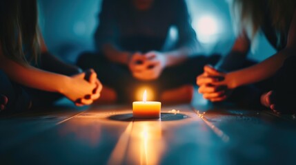 Spooky Tales Shared Among Friends by Candlelight