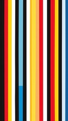 Obraz premium Colorful vertical stripes form an engaging abstract design, showcasing various hues on a neutral backdrop