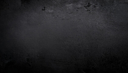Abstract Black Stone Wall Poster Banner Background With Copy Space