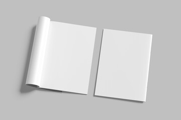 A4 Magazine Blank Mockup