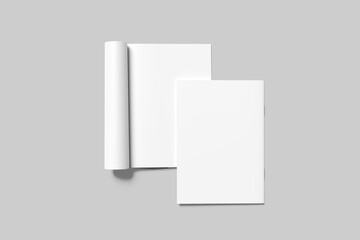 Naklejka premium A4 Magazine Blank Mockup
