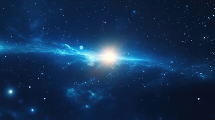 Naklejka premium Night Sky Filled with Glittering Stars