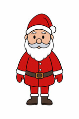 santa claus with a gift