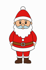 santa claus with a gift