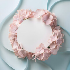 Pink Hydrangea Wreath