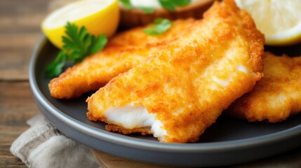 Perfectly Cooked Fried White Fish Dinner