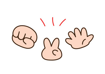 じゃんけんのアイコンセット