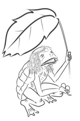 Japanese ghost yokai named kappa