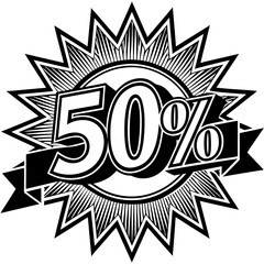    banner, new, discount, 50 percent off, super offer, template. sticker final sale,  poster. special, offer, animation 
