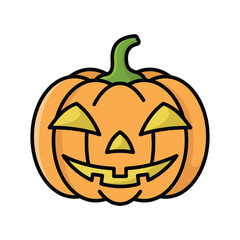 pumpkin icon vector design template simple and clean
