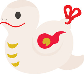 巳年のかわいい蛇の置物