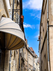 Street view of downtown Dijon, France