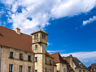 Street view of downtown Dijon, France