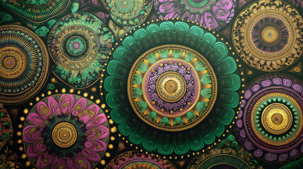 seamless pattern with circles