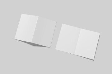 A5 Bifold Brochure Blank Mockup