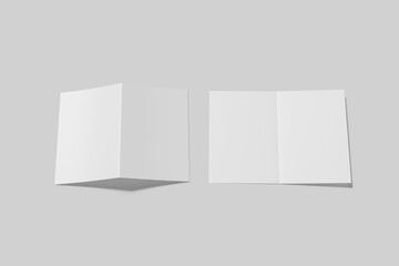 A5 Bifold Brochure Blank Mockup