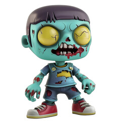 Obraz premium Halloween 3D Cartoon Zombie Character for Spooky Designs