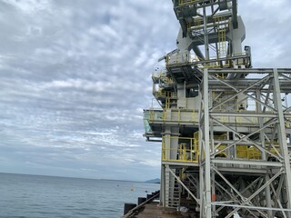 Stacker Reclaimer chain bucket on power plant project. The photo is suitable to use for industry...
