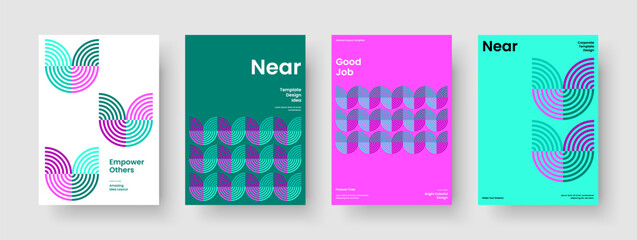 Obraz premium Creative Book Cover Layout. Geometric Flyer Design. Isolated Banner Template. Background. Brochure. Business Presentation. Report. Poster. Pamphlet. Journal. Catalog. Advertising. Portfolio