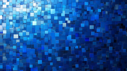 Blue Abstract Mosaic Digital Background